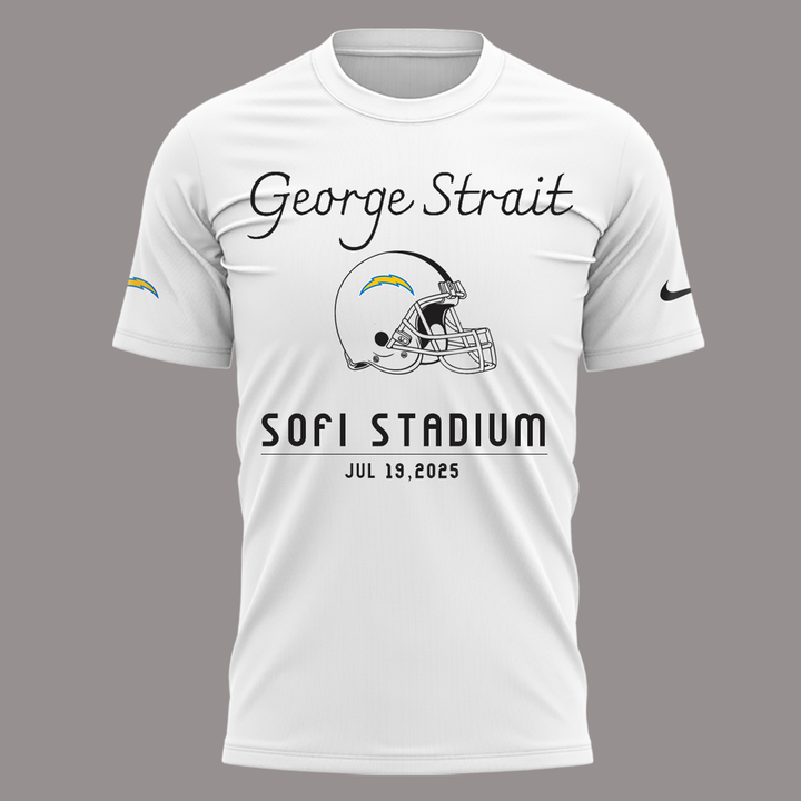 George Strait x Los Angeles Chargers Sofi Stadium 2025 White Shirt George Strait x Los Angeles Chargers Sofi Stadium 2025 White Shirt