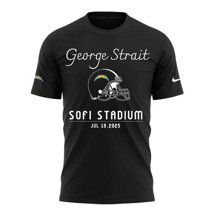 George Strait x Los Angeles Chargers Sofi Stadium 2025 Black Shirt George Strait x Los Angeles Chargers Sofi Stadium 2025 Black Shirt