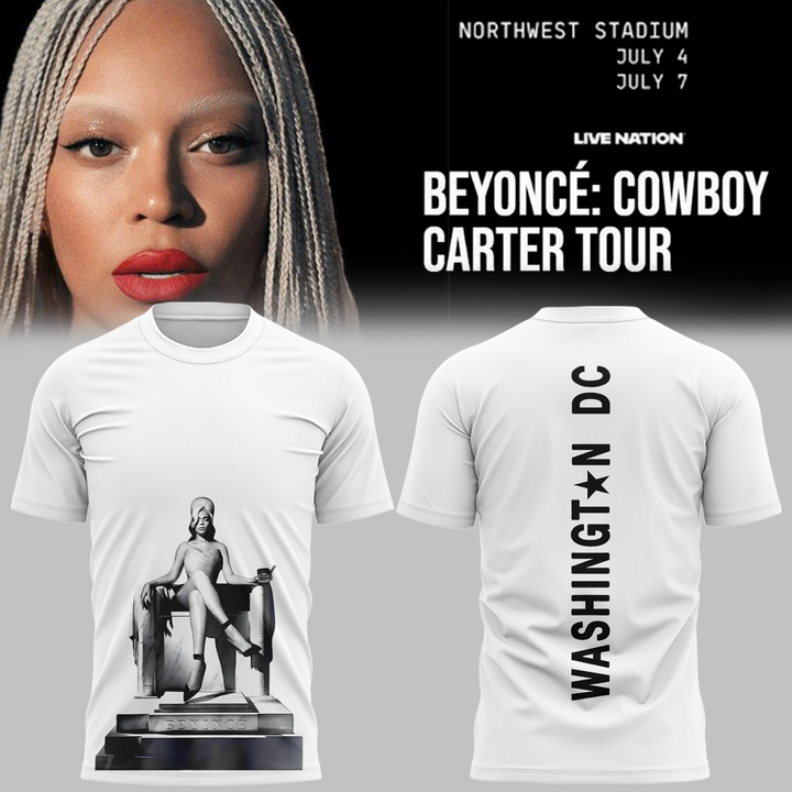 Beyoncé Cowboy Carter Tour 2025 x Washington DC Shirt Beyoncé Cowboy Carter Tour 2025 x Washington DC Shirt