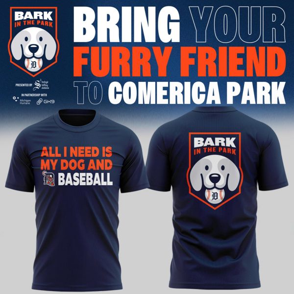 Detroit Tigers Bark In The Park Gift For Fans 2025 Shirt