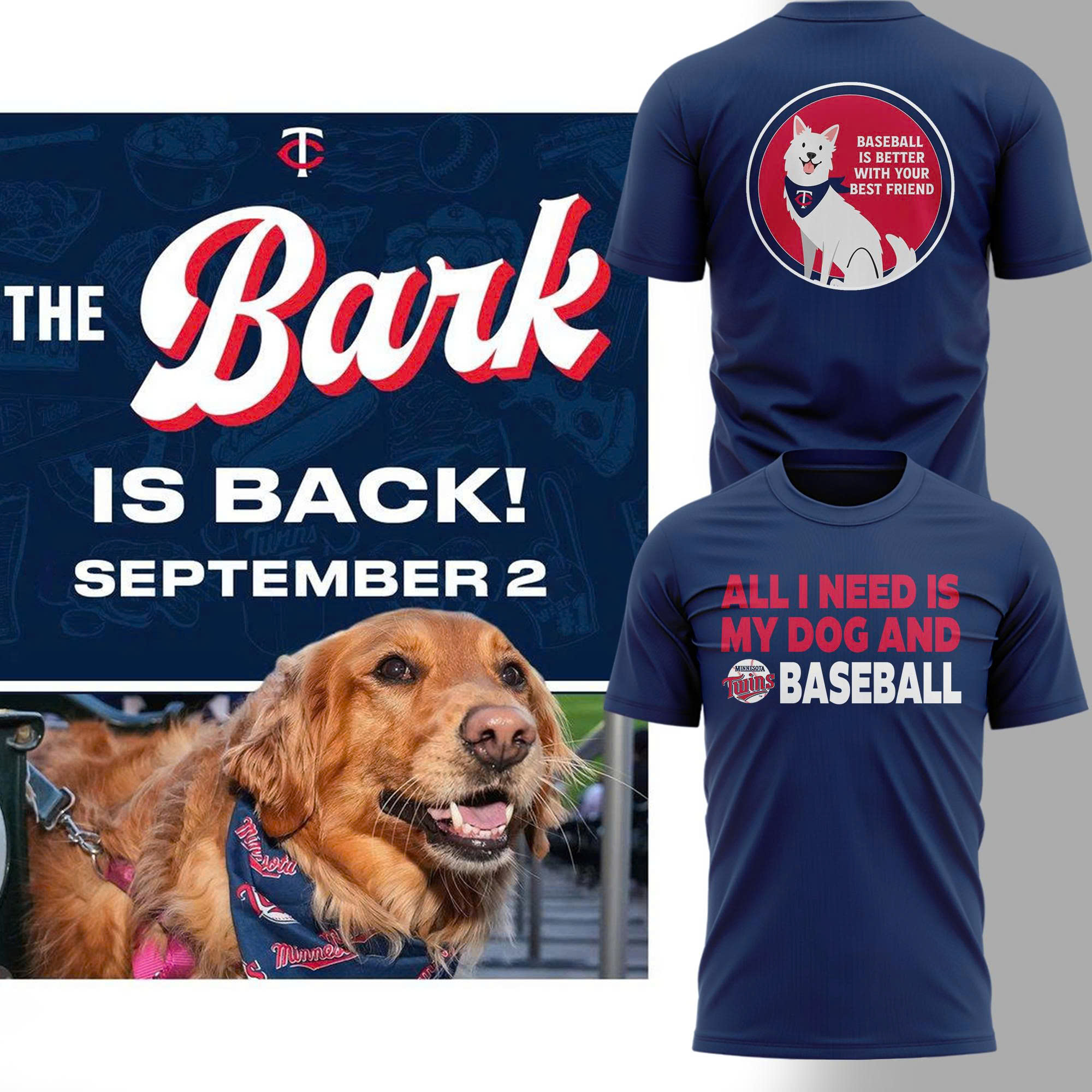 Minnesota Twins Bark at the Park Gift For Fans 2025 Shirt Minnesota Twins Bark at the Park Gift For Fans 2025 Shirt