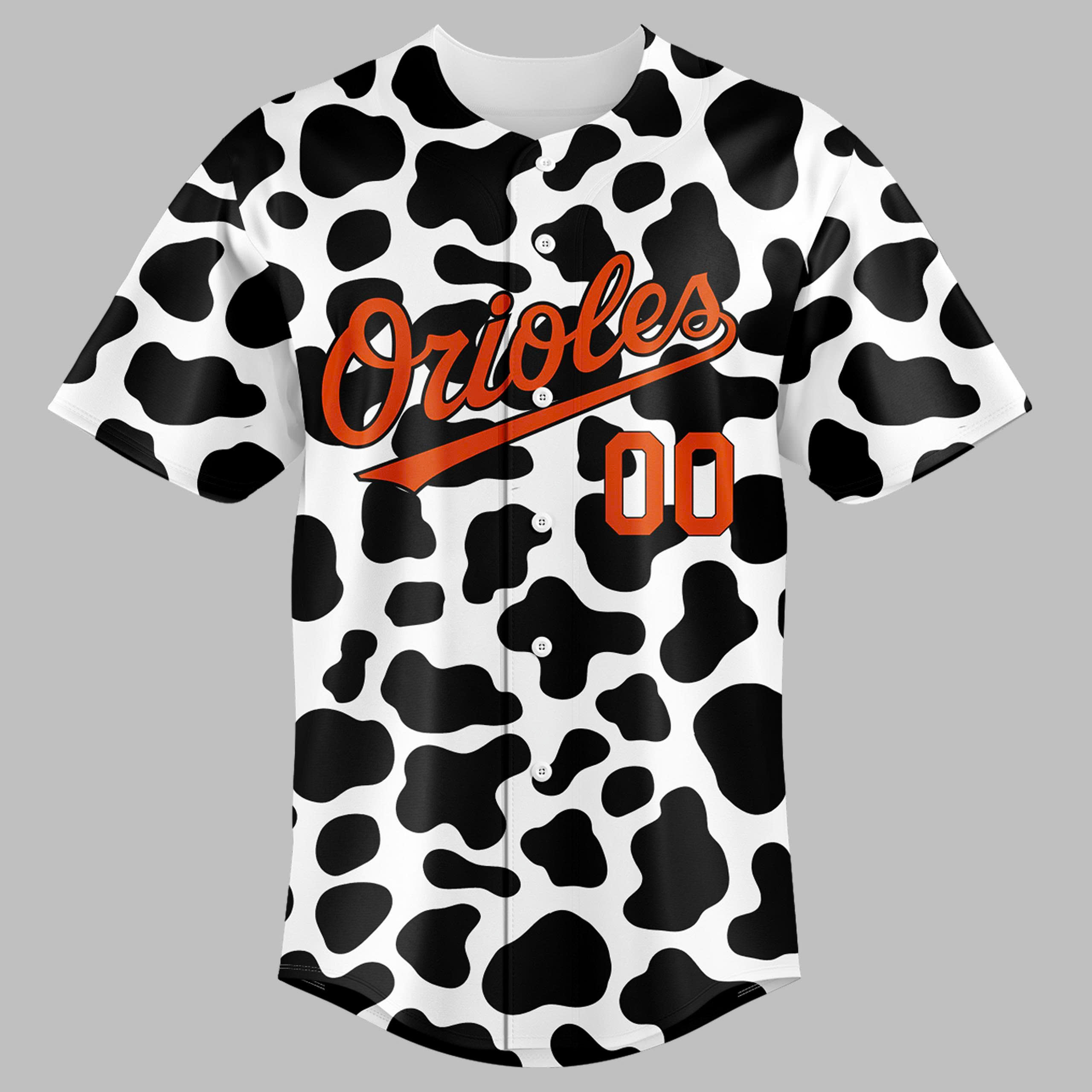 Baltimore Orioles Happy Cow Appreciation Day Custom Baseball Jersey Baltimore Orioles Happy Cow Appreciation Day Custom Baseball Jersey