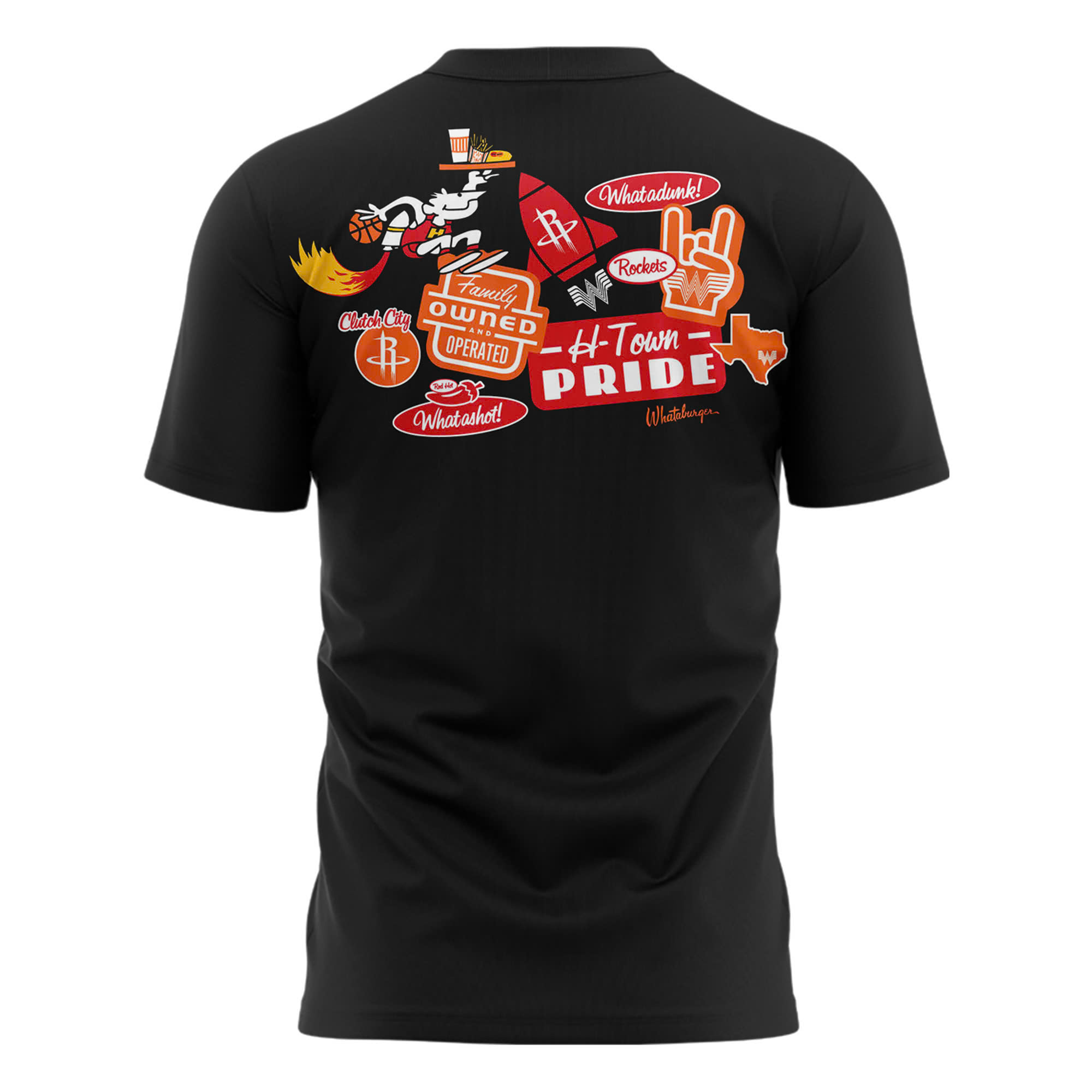 Houston Rockets x Whataburger 2025 Collection T-Shirt Houston Rockets x Whataburger 2025 Collection T-Shirt