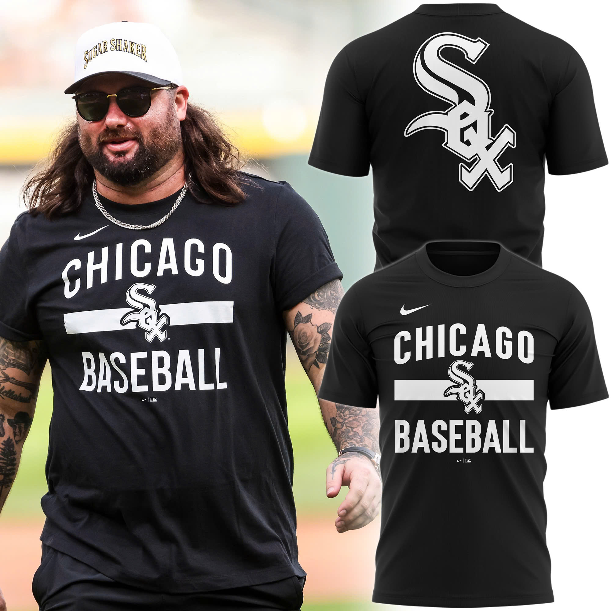 Koe Wetzel x Chicago White Sox Special Black Shirt Koe Wetzel x Chicago White Sox Special Black Shirt
