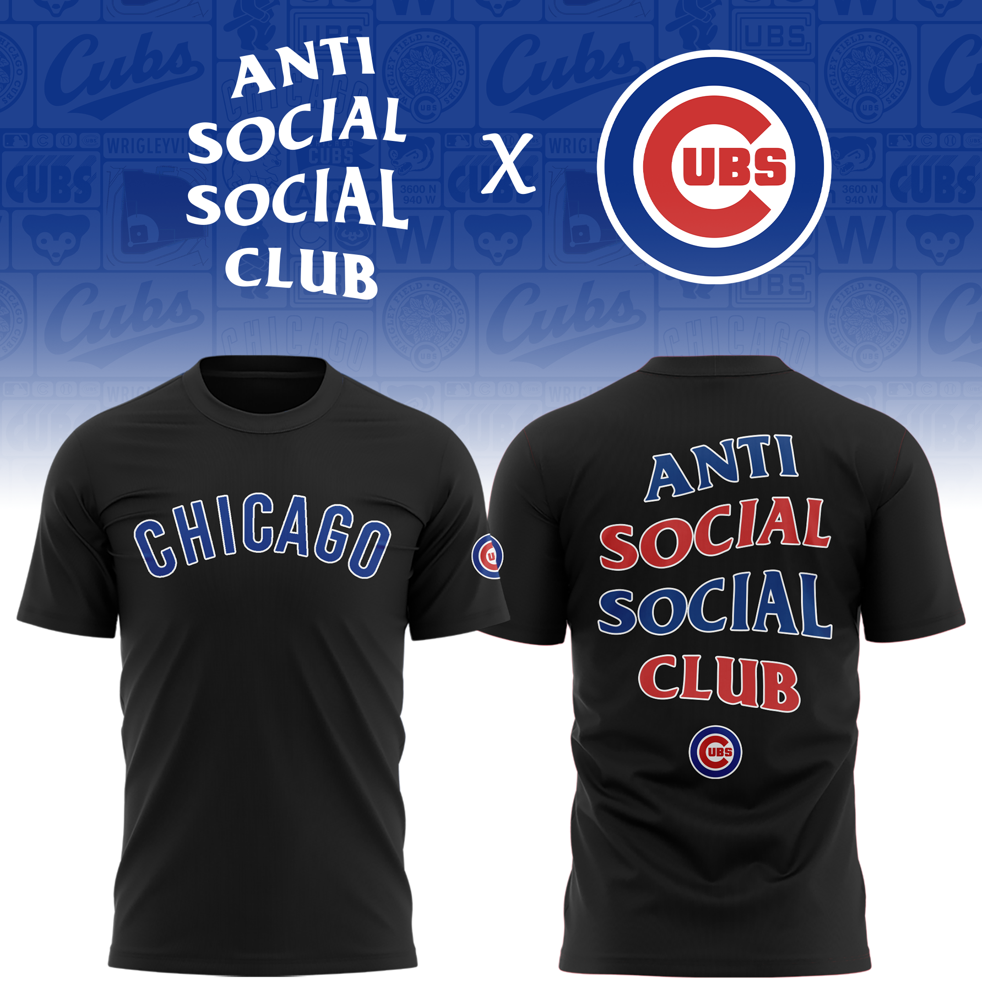 Chicago Cubs x Anti Social Social Club Limited Edition Shirt 2025 Chicago Cubs x Anti Social Social Club Limited Edition Shirt 2025