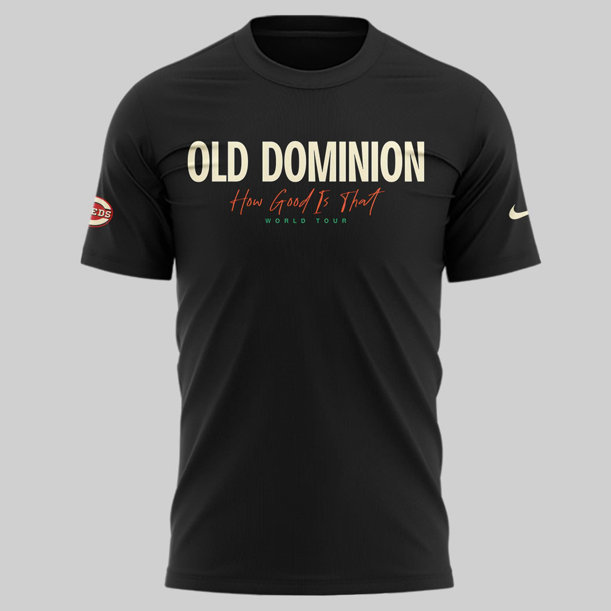 Cincinnati Reds Old Dominion How Good Is That World Tour 2025 Special Tee
