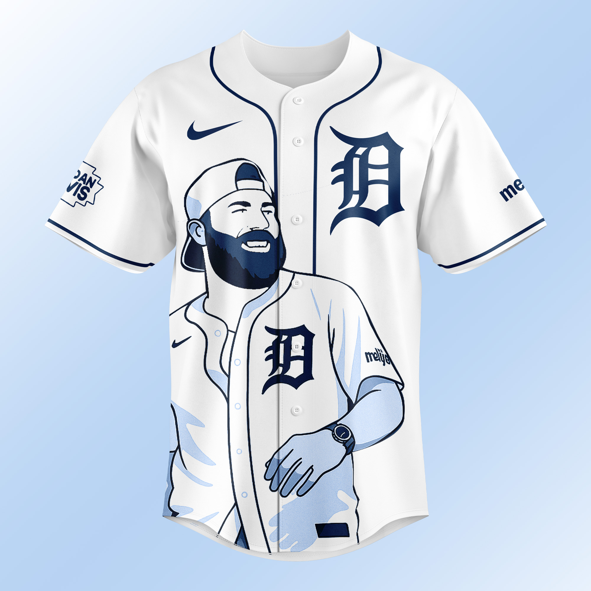 Detroit Tigers x Jordan Davis Music Limited Edition Baseball Jersey Detroit Tigers x Jordan Davis Music Limited Edition Baseball Jersey