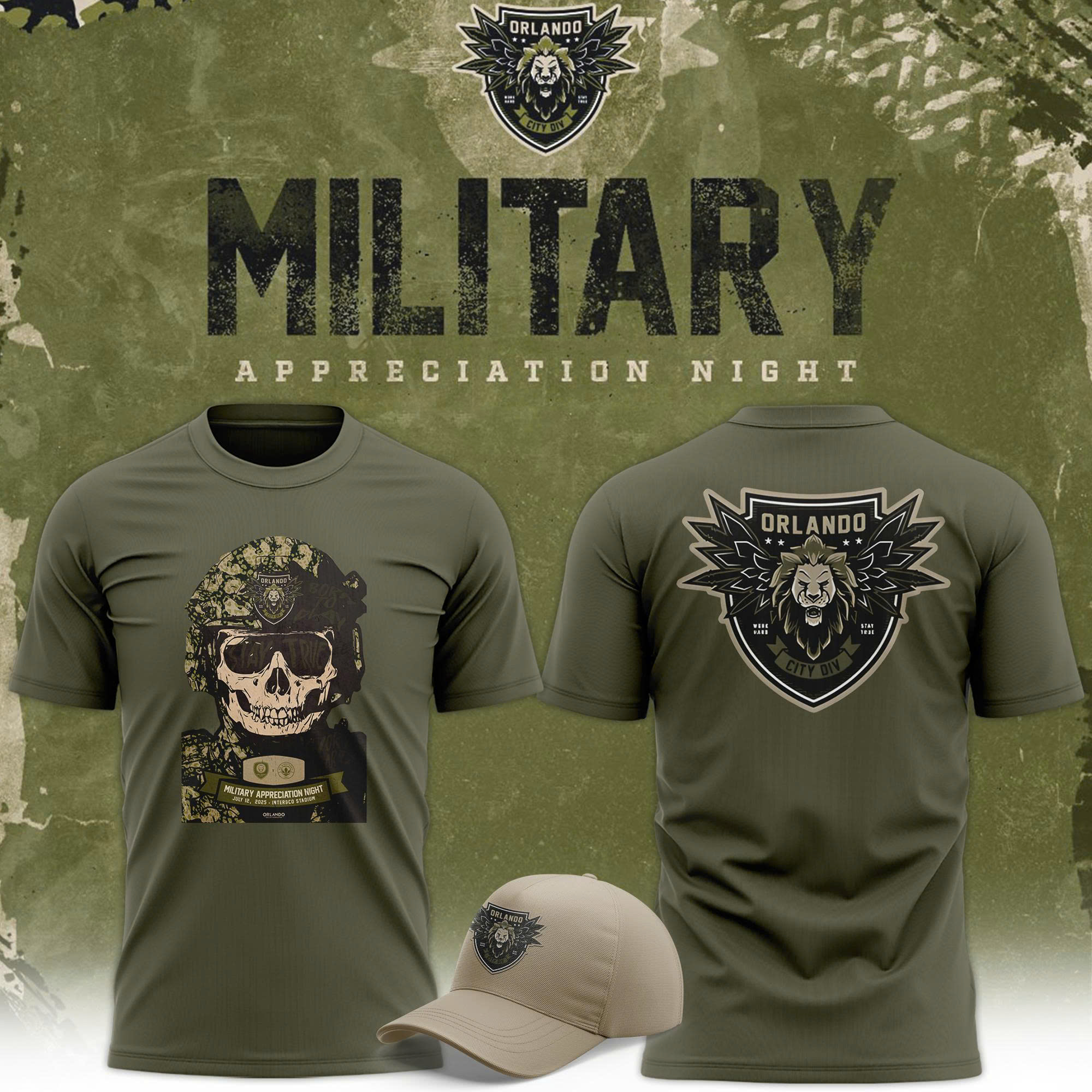 Orlando City SC Military Day 2025 Limited Edition Tee Orlando City SC Military Day 2025 Limited Edition Tee