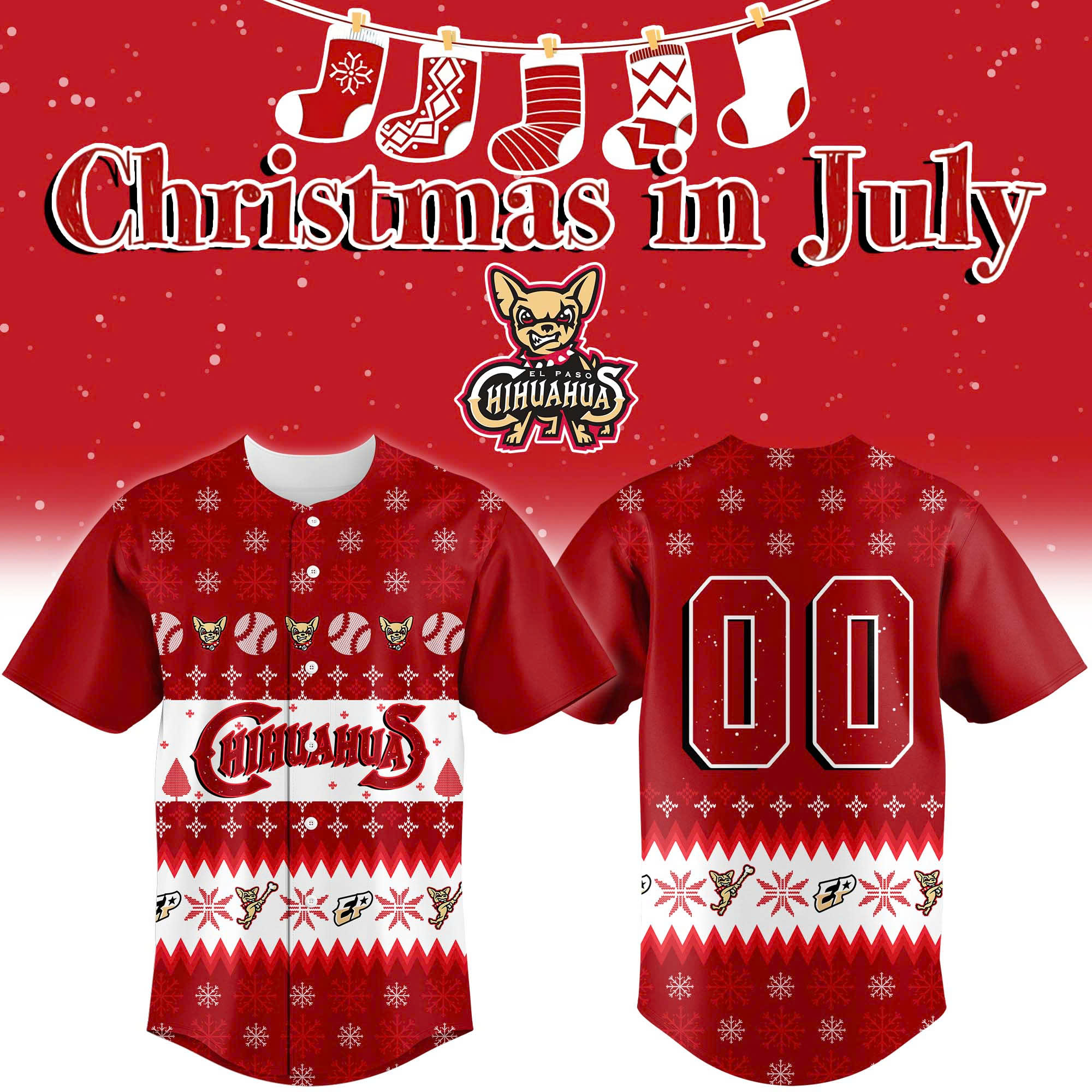 Chihuahuas Christmas in July 2025 Jersey Chihuahuas Christmas in July 2025 Jersey