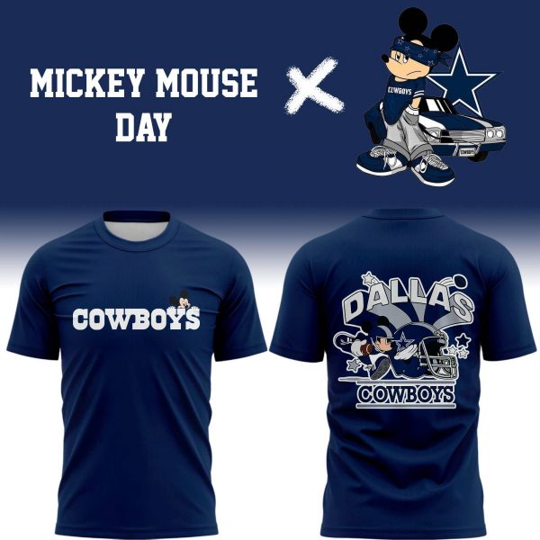 Dallas Cowboys x Mickey Mouse Day 2025 Special Shirt