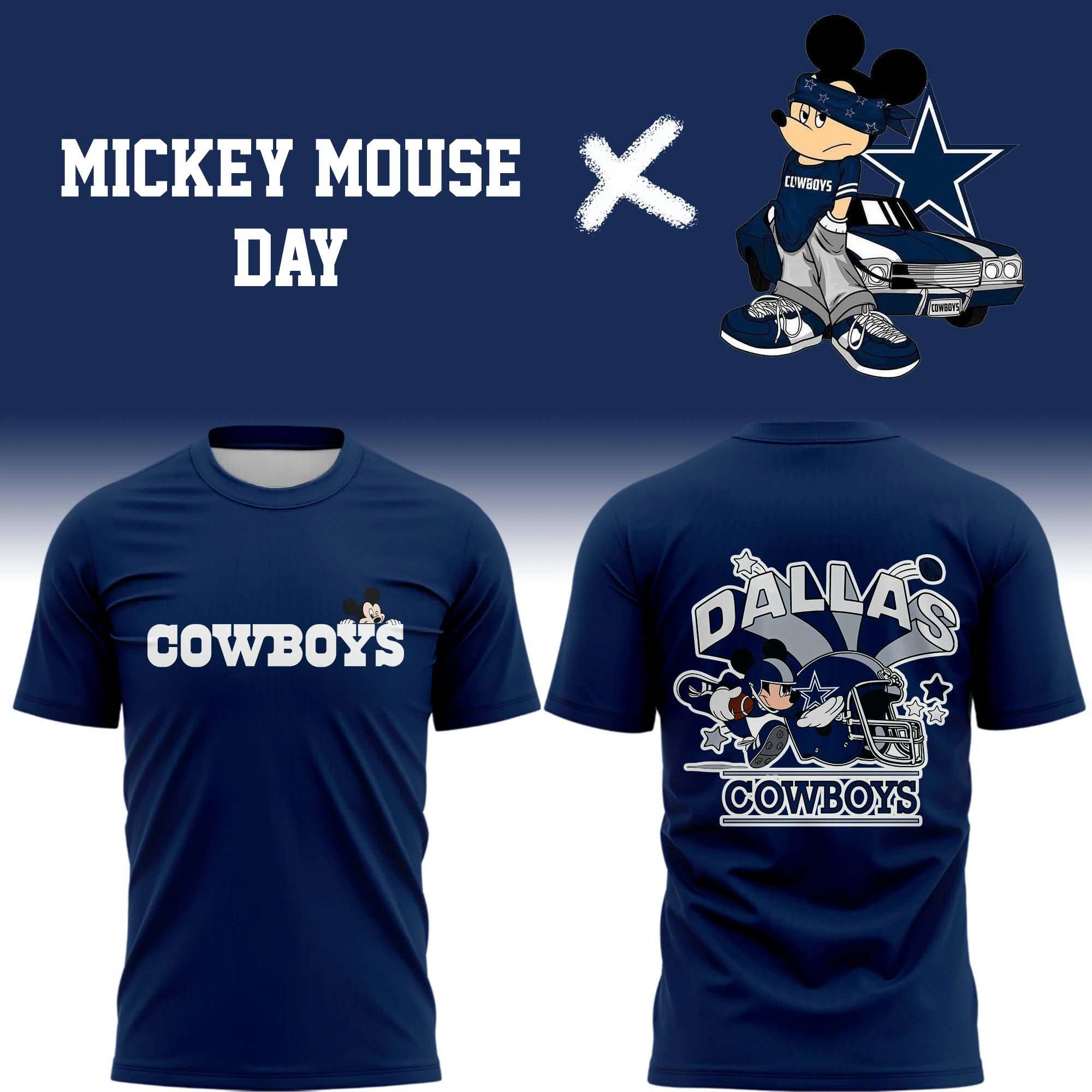 Dallas Cowboys x Mickey Mouse Day 2025 Special Shirt Dallas Cowboys x Mickey Mouse Day 2025 Special Shirt
