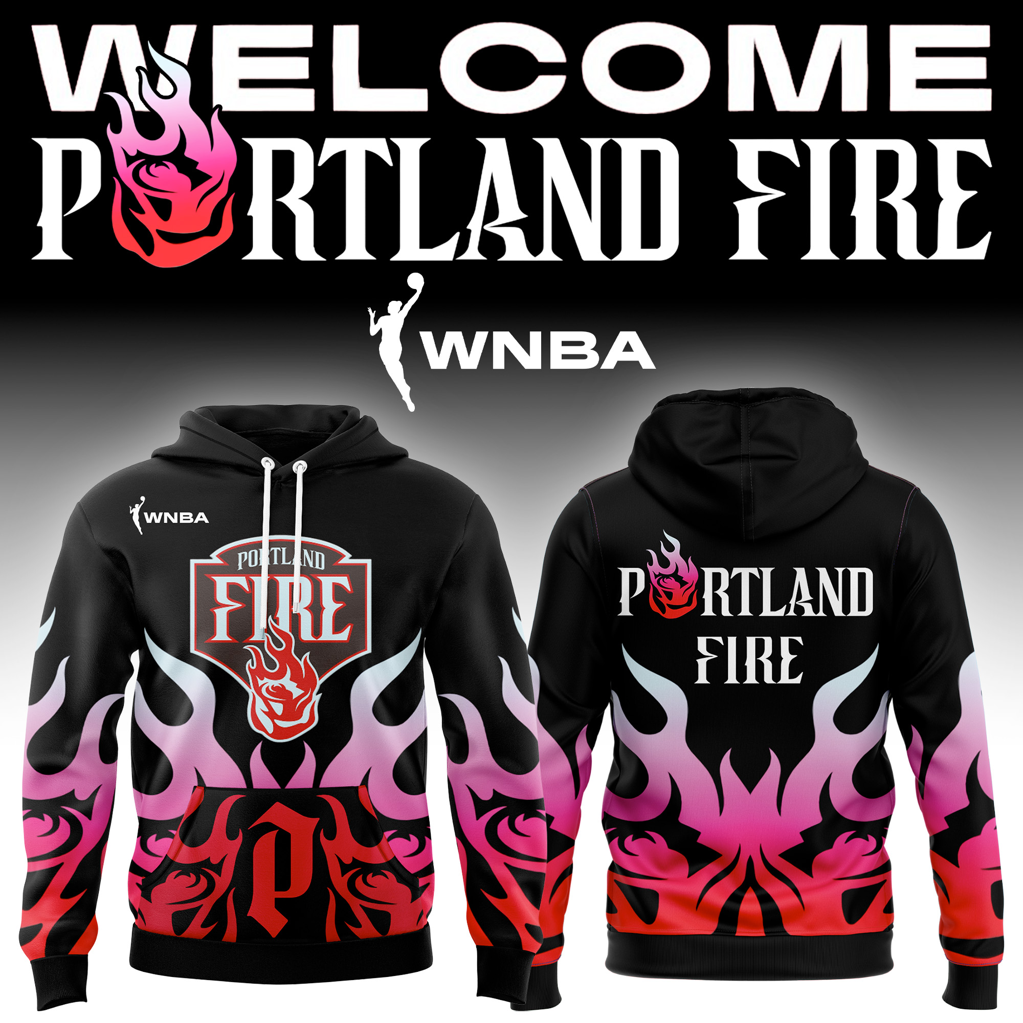 Portland Fire WNBA Debut Outfit Limited Hoodie Portland Fire WNBA Debut Outfit Limited Hoodie
