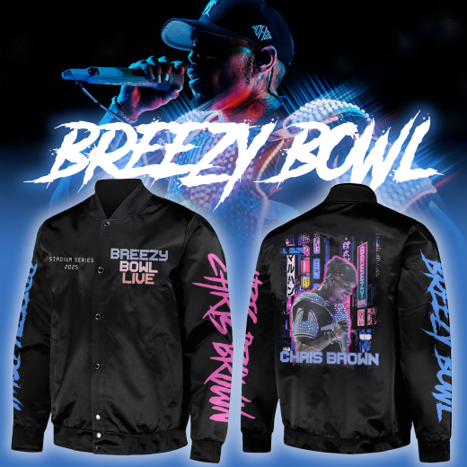 Chris Brown - BREEZY BOWL XX LIGHT BRIGHT Baseball Jacket