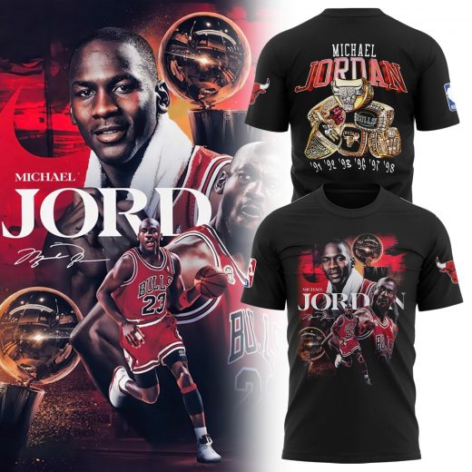 Chicago Bulls x Michael Jordan 2025 Limited Edition Black Tee