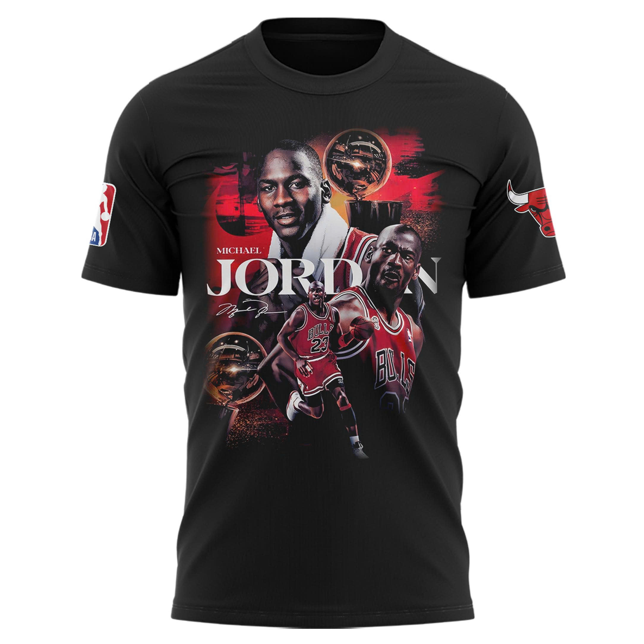 Chicago Bulls x Michael Jordan 2025 Limited Edition Black Tee Chicago Bulls x Michael Jordan 2025 Limited Edition Black Tee