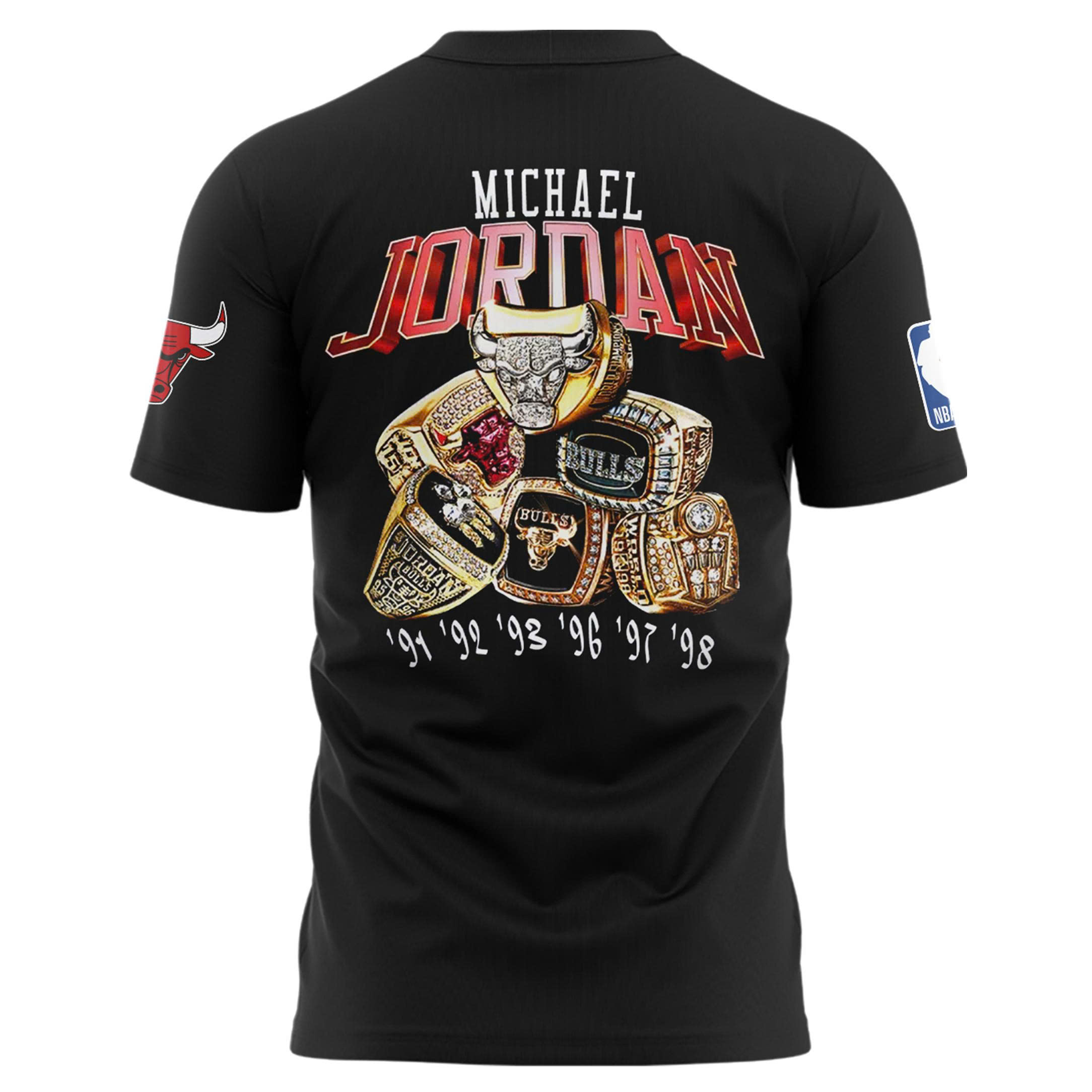 Chicago Bulls x Michael Jordan 2025 Limited Edition Black Tee Chicago Bulls x Michael Jordan 2025 Limited Edition Black Tee