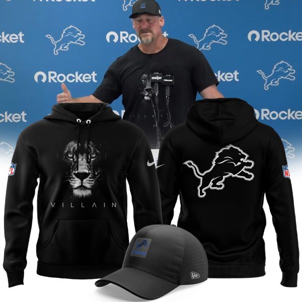Dan Campbell Detroit Lions Villain 2025 Limited Hoodie Set