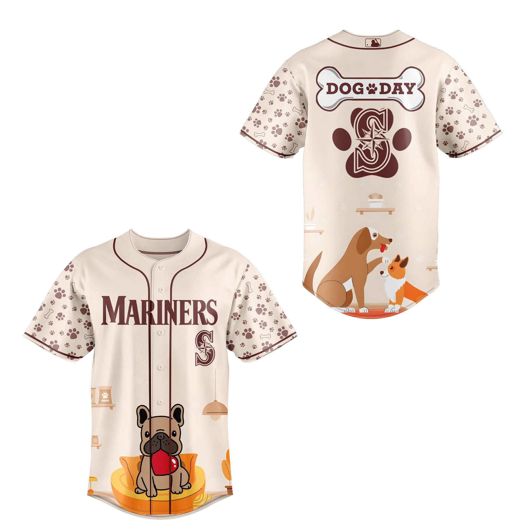 Seattle Mariners x International Dog Day 2025 Limited Baseball Jersey Seattle Mariners x International Dog Day 2025 Limited Baseball Jersey