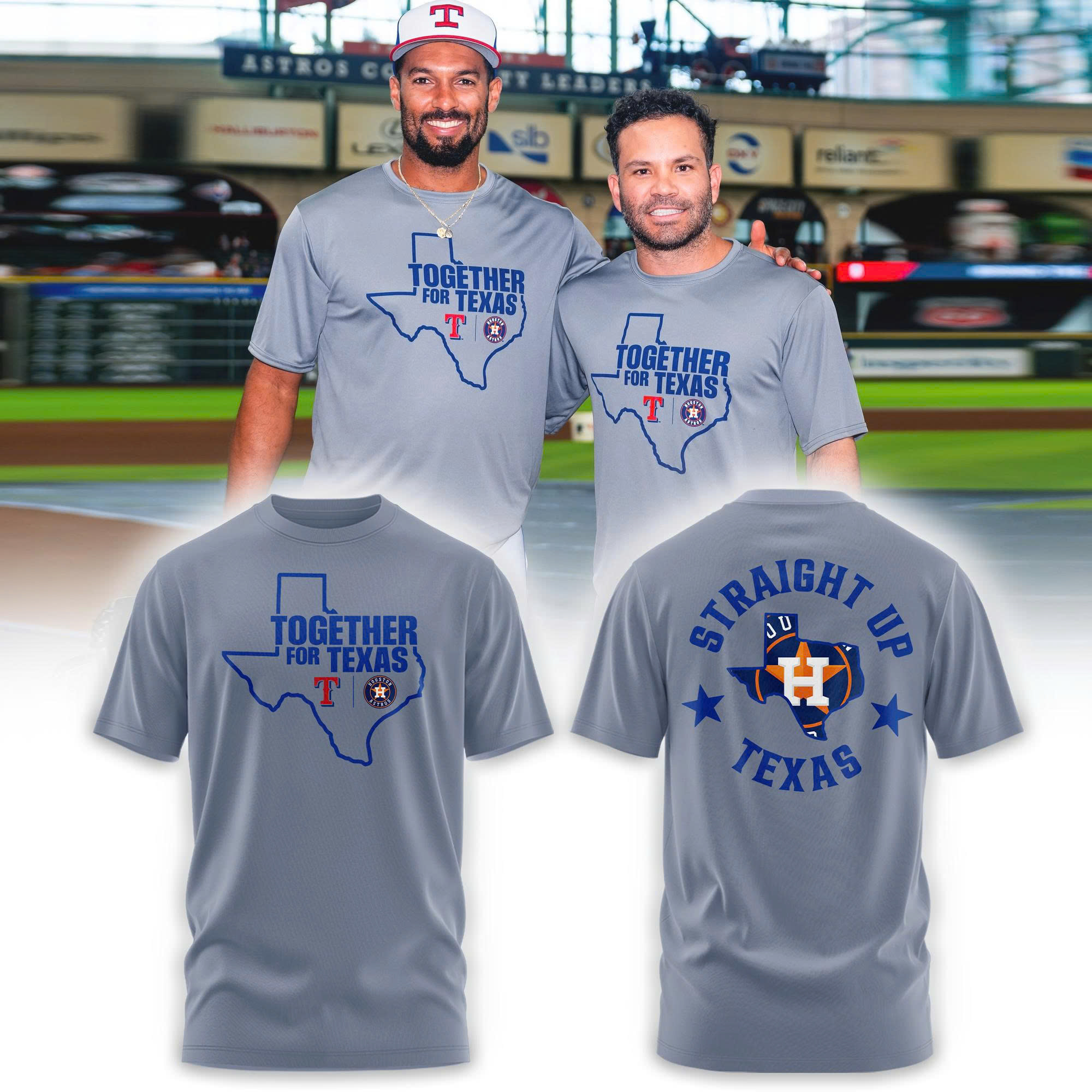 Together For Texas Gray Tshirt Set Together For Texas Gray Tshirt Set