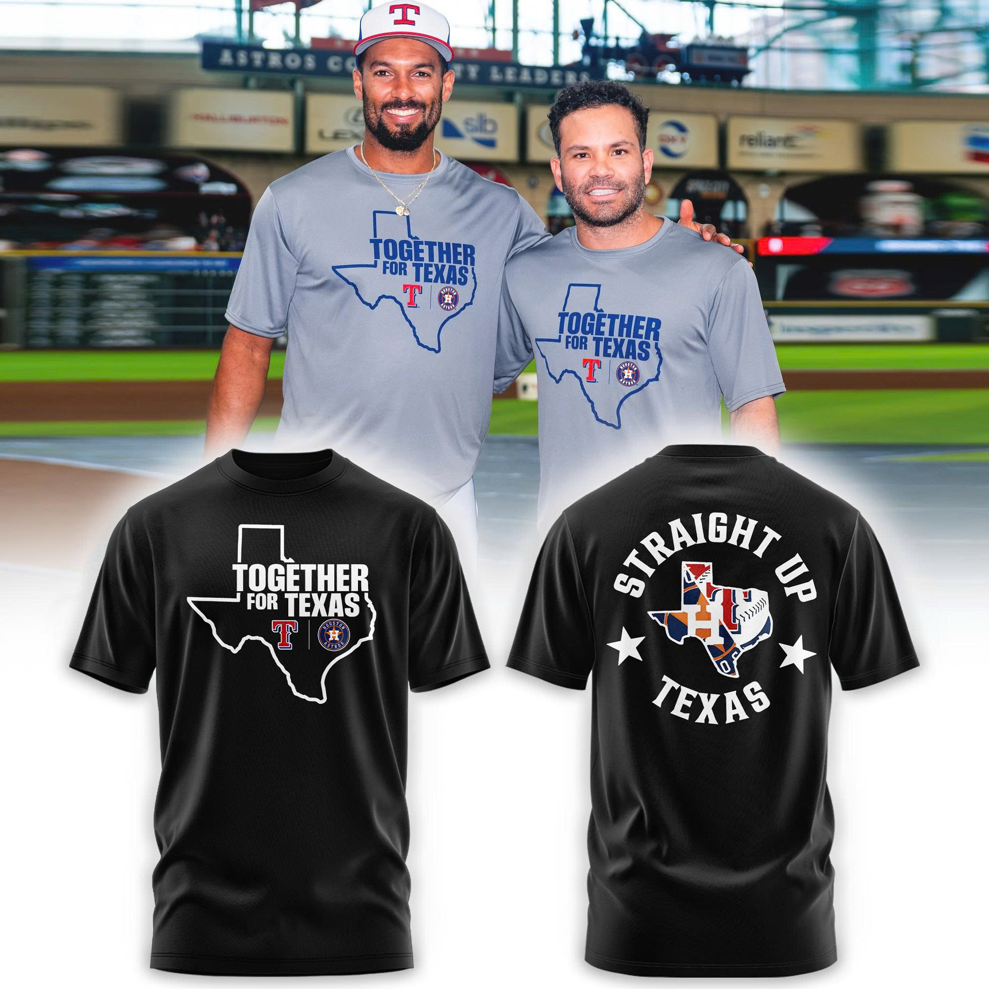 Together For Texas Black Tshirt Set Together For Texas Black Tshirt Set