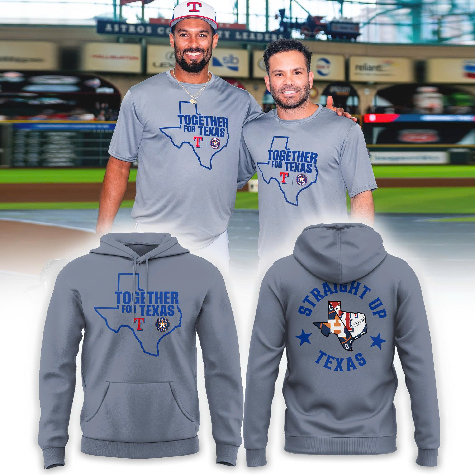 Together For Texas Gray Hoodie Set Together For Texas Gray Hoodie Set