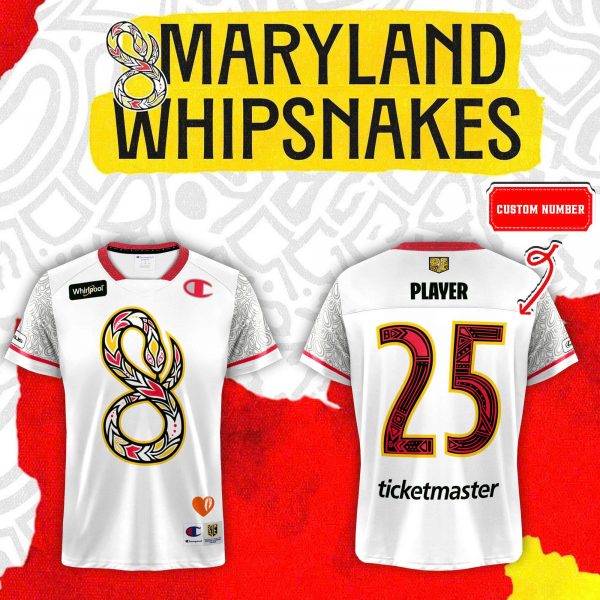 Maryland Whipsnakes Indigenous Heritage Custom Foootbal Jersey