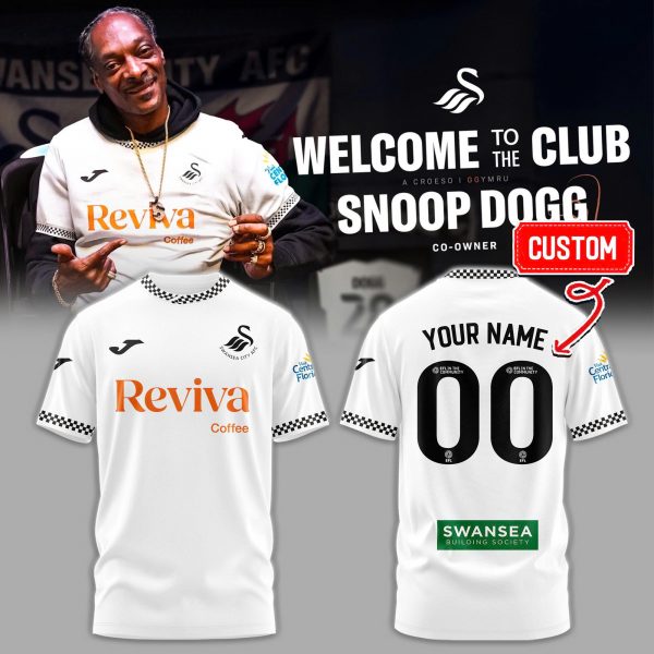 Swansea City Home Kit Football x Snoop Dogg Special Tee