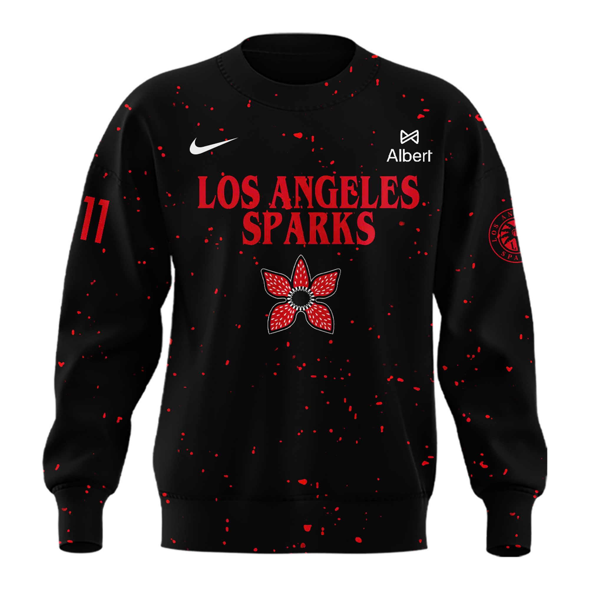 Los Angeles Sparks x Stranger Things Night 2025 Sweatshirt Los Angeles Sparks x Stranger Things Night 2025 Sweatshirt