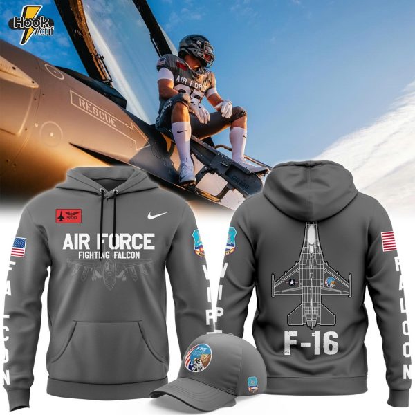 Air Force just dropped “Fighting Falcon” Hoodie - Gray