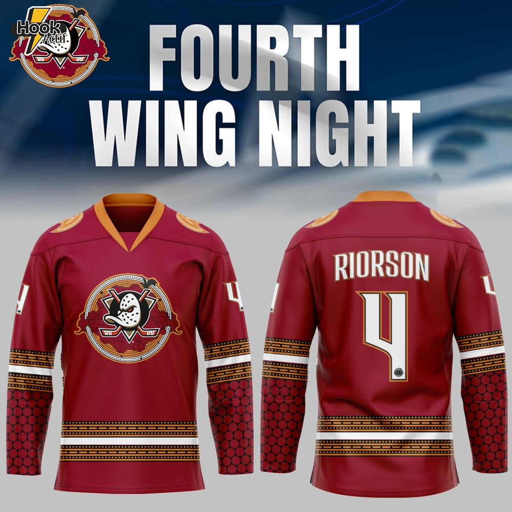 Anaheim Ducks x Fourth Wing Night Limited Edition Hockey Jersey Anaheim Ducks x Fourth Wing Night Limited Edition Hockey Jersey