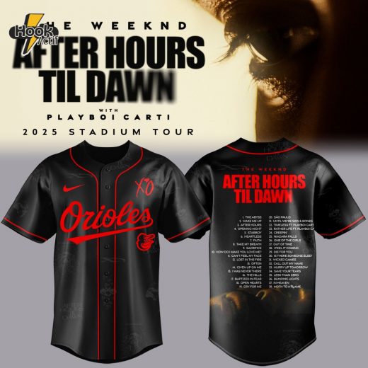 Baltimore Orioles x The Weeknd After Hours Til Dawn 2025 Jersey