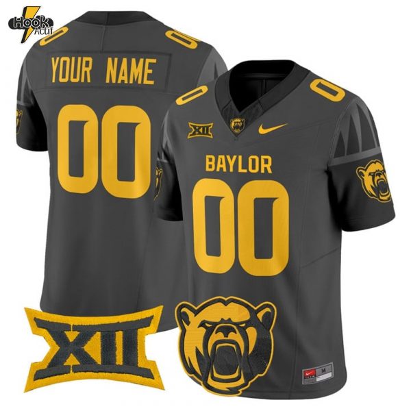 Baylor Bears Special New 2025 Custom Football Jersey - Gray