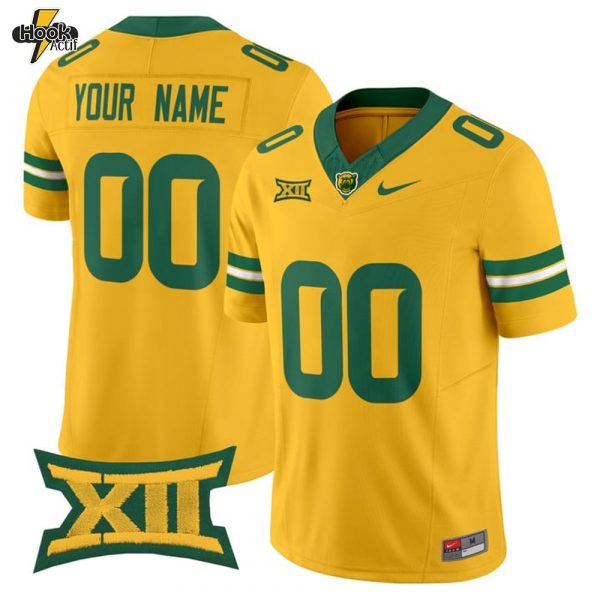 Baylor Bears Special New 2025 Custom Football Jersey - Yellow