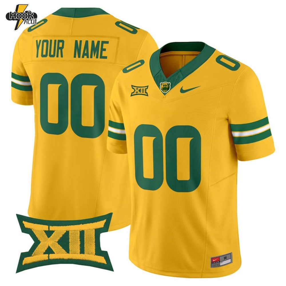 Baylor Bears Special New 2025 Custom Football Jersey - Yellow Baylor Bears Special New 2025 Custom Football Jersey - Yellow