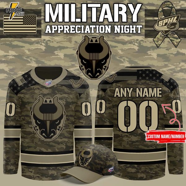 Birmingham Bulls x Military Appreciation Custom Hockey Jersey