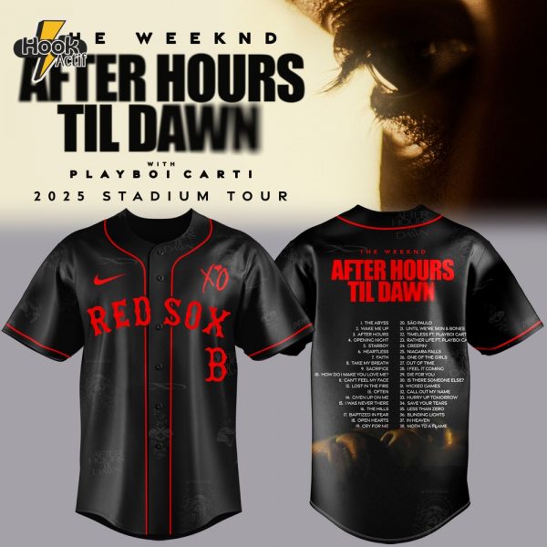 Boston Red Sox x The Weeknd After Hours Til Dawn 2025 Jersey