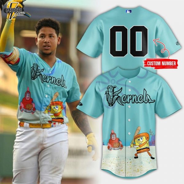 Cedar Rapids Kernels x 2025 SpongeBob SquarePants Night Jersey