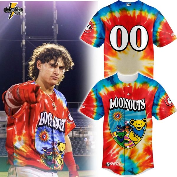 Chattanooga Lookouts 2025 Grateful Dead Night Baseball Jersey