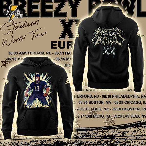 Chris Brown Breezy Bowl XX 2025 Hoodie - Black
