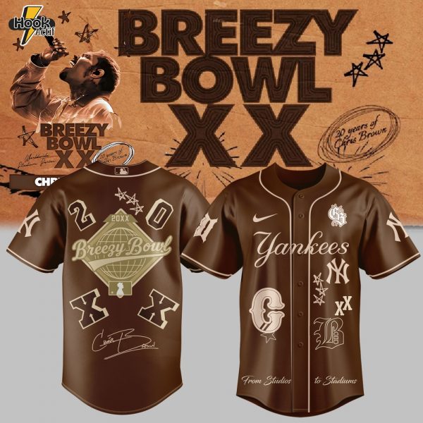 Chris Brown Breezy Bowl XX New York Yankees Jersey 2025