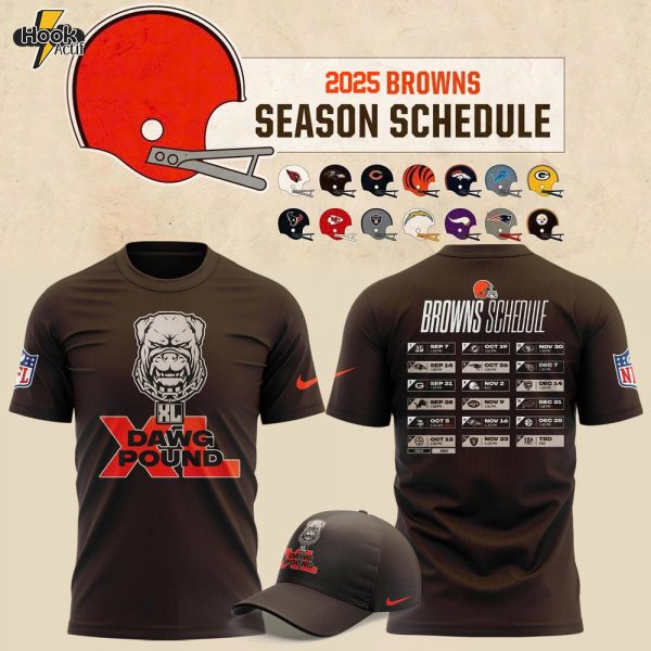 Cleveland Browns 2025 Schedule T-shirt