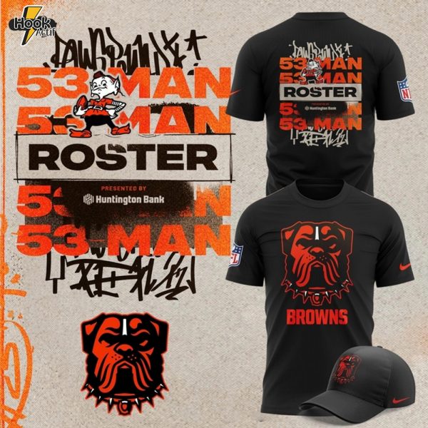 Cleveland Browns The Elf 53 Man Roster Black Shirt
