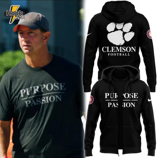 Dabo Swinney Clemson Tigers Football Purpose/Passion Zip Hoodie
