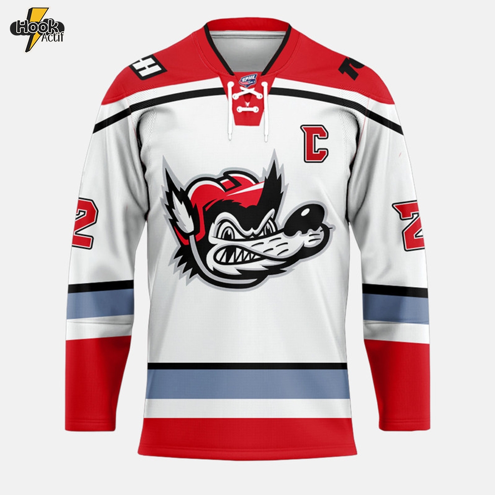 Huntsville Havoc SPHL New Logo Away 2025 Hockey Jersey Huntsville Havoc SPHL New Logo Away 2025 Hockey Jersey