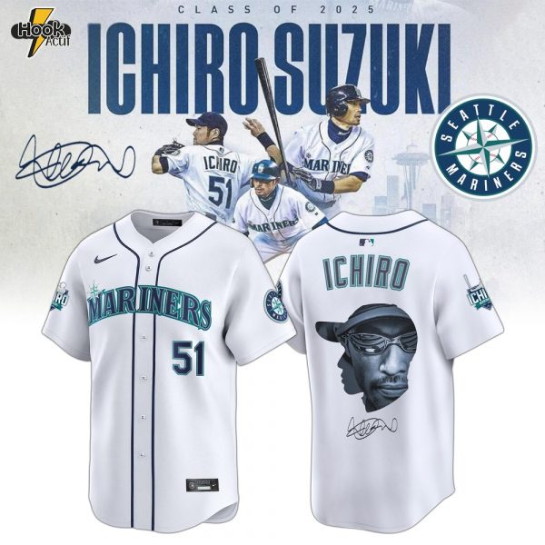 Ichiro Suzuki Seattle Mariners Hall of Fame Class of 2025 Tribute Jersey
