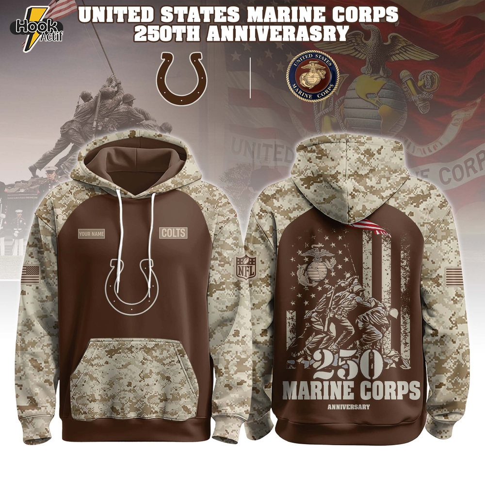 Indianapolis Colts x U.S. Marine Corps 250th Birthday Hoodie Set Indianapolis Colts x U.S. Marine Corps 250th Birthday Hoodie Set