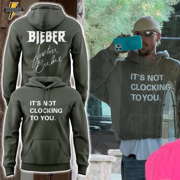 Justin Bieber "It's Not Clocking to You" Special Grey Hoodie