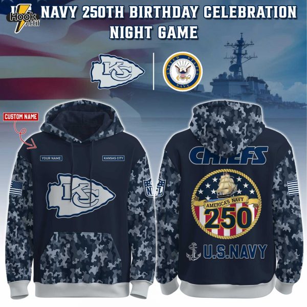 Kansas City Chiefs – U.S. Navy 250th Birthday Hoodie