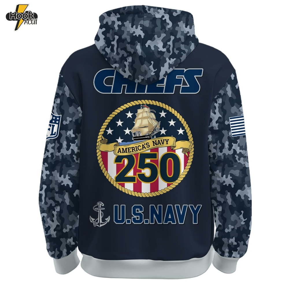 Kansas City Chiefs – U.S. Navy 250th Birthday Hoodie Kansas City Chiefs – U.S. Navy 250th Birthday Hoodie