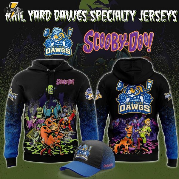 Limited Edition Roanoke Rail Yard Dawgs x ScooBy-Doo Night 2025 Hoodie